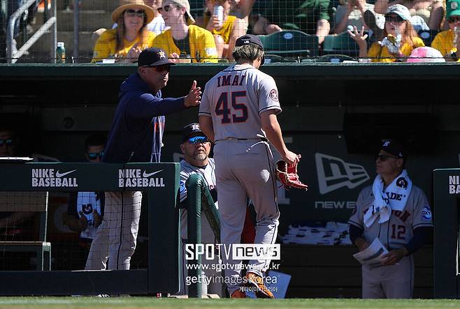 ▲ 이마이는 올 시즌 첫 세 경기 중 두 경기를 망치며 7점대 평균자책점을 기록 중이다