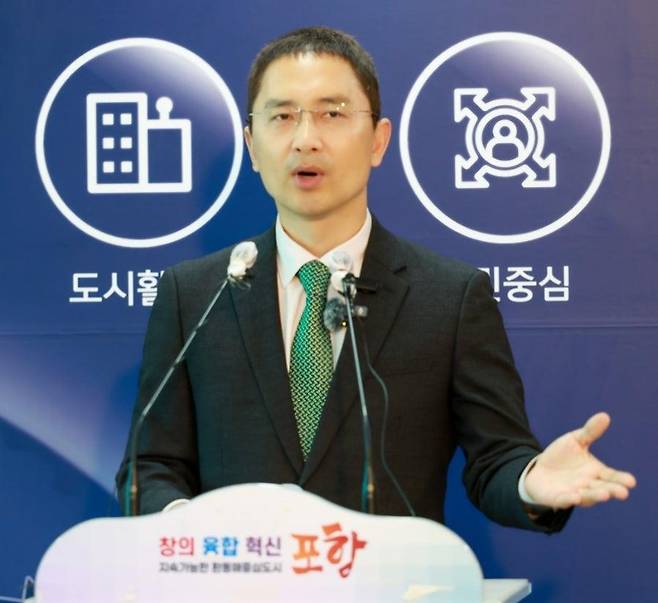 기자회견하는 국민의힘 김병욱 전 국회의원 [김병욱 전 국회의원 제공. 재판매 및 DB 금지]