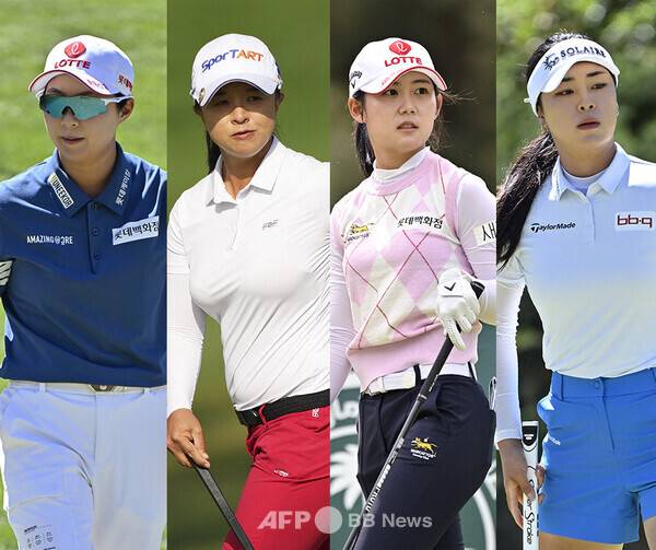 2026년 미국여자프로골프(LPGA) 투어에서 활약하는 김효주, 김세영, 황유민, 윤이나 프로. 사진제공=ⓒAFPBBNews = News1 (사진을 무단으로 사용하지 마십시오.)