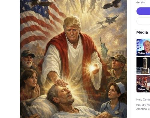 ▲ 트럼프 대통령이 올린 이미지 [연합뉴스]