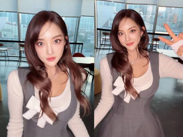 바다가 달라진 외모의 사진을 올리자 누리꾼들 사이 성형 의혹이 번졌다. / 바다 소셜미디어