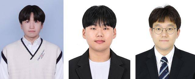 [서울=뉴시스] (왼쪽부터) 한양대 미래자동차공학과 신광익 학부생, 송재하 석사과정생, 황순민 교수. (사진=한양대 제공) 2026.04.14. photo@newsis.com *재판매 및 DB 금지