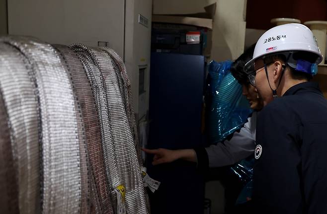 공장 화재 점검 현장 [촬영 박영민]