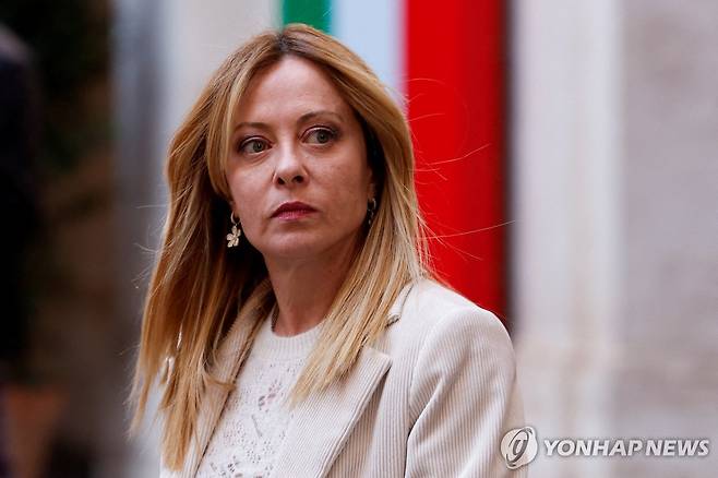 조르자 멜로니 이탈리아 총리 [로이터 연합뉴스 자료사진. 재배포 및 DB 금지]