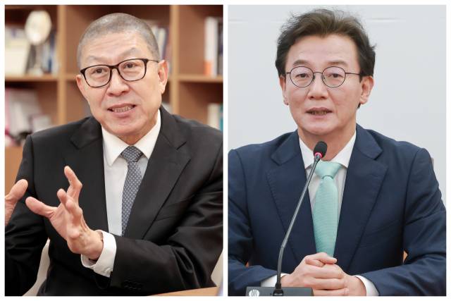 국민의힘 박형준(왼쪽) 부산시장 후보와 더불어민주당 전재수 후보. 부산일보DB