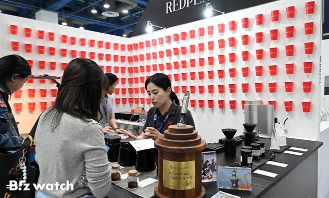 15일 서울 강남구 코엑스에서 2026 서울커피엑스포가 개최되고 있다./사진=이명근 기자 qwe123@