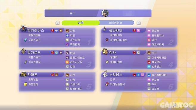 파티 구성 (사진=최은상 기자)