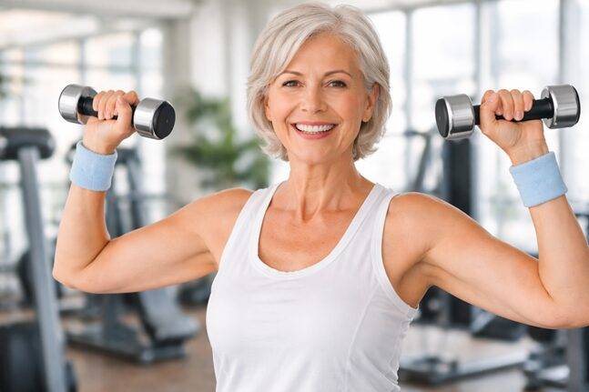 노년에는 하루 근력운동 뒤 유산소 중심, 혹은 휴식일을 두는 것이 좋다. 이미지=챗GPT 생성