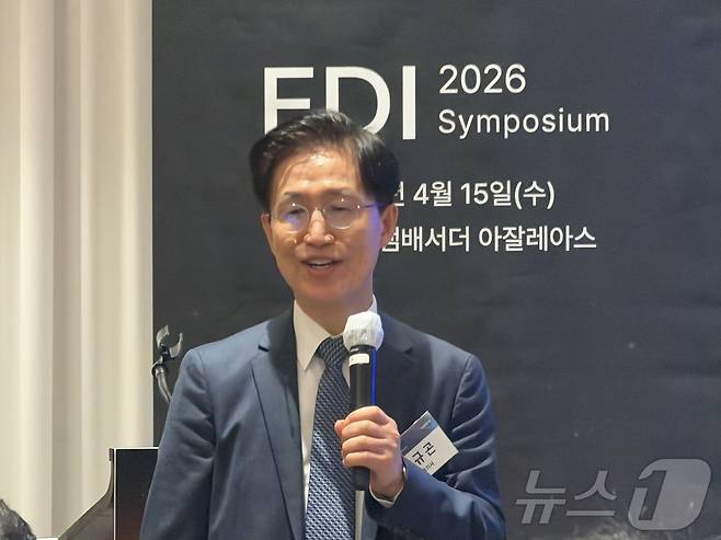 조규곤 파수AI 대표가 15일 서울 영등포구 페어몬트 앰배서더 서울에서 열린 기자간담회에서 발언 중인 모습. 2026.04.15 ⓒ 뉴스1 김민수 기자