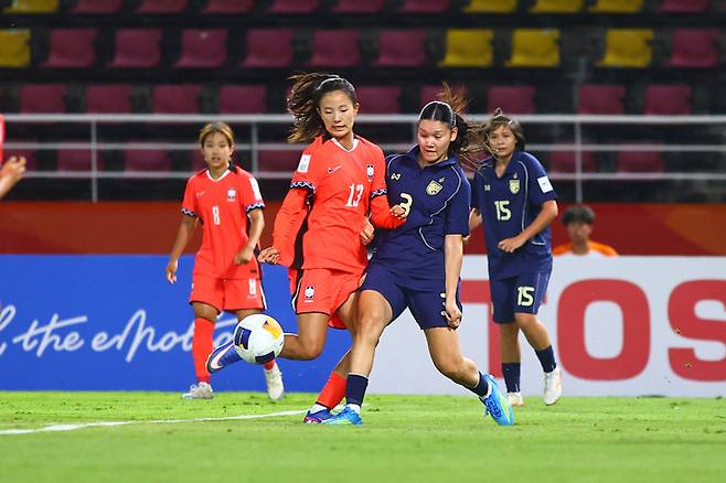 8강전 태국과의 경기 모습. 출처 | AFC 홈페이지