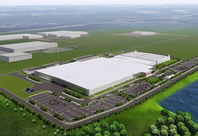 현대차와 LG에너지솔루션의 합작 배터리 공장 조감도. /HL-GA 배터리 제공