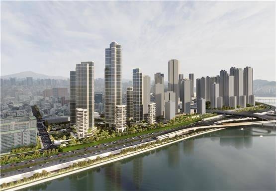 압구정5구역 정비계획 조감도./서울시