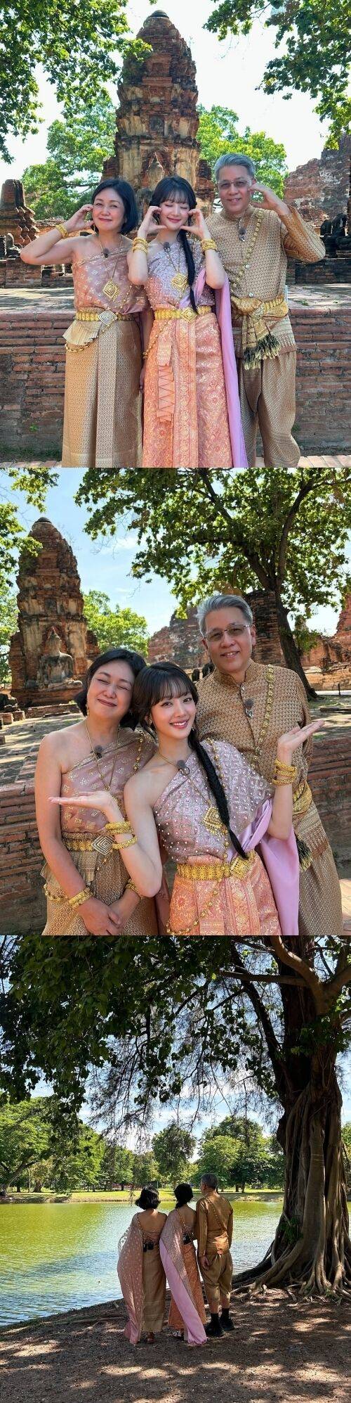 그룹 아이들 멤버 민니가 태국에서 보낸 명절 근황을 전했다. / 민니 소셜미디어