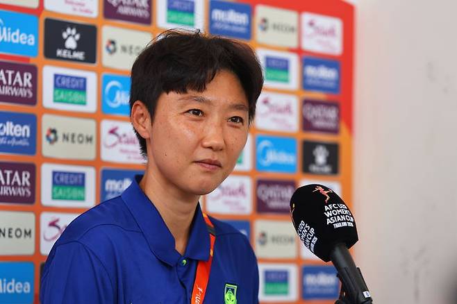 [서울=뉴시스]박윤정 U-20 여자축구대표팀 감독. (사진=대한축구협회 제공)