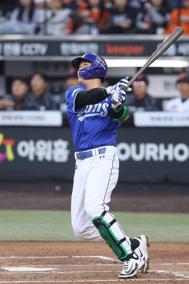 [서울=뉴시스] 프로야구 삼성 라이온즈의 전병우. (사진 = 삼성 라이온즈 제공) *재판매 및 DB 금지