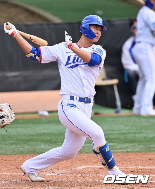[OSEN=경산, 이석우 기자]  삼성 라이온즈 김상민 223 2023.04.23 / foto0307@osen.co.kr