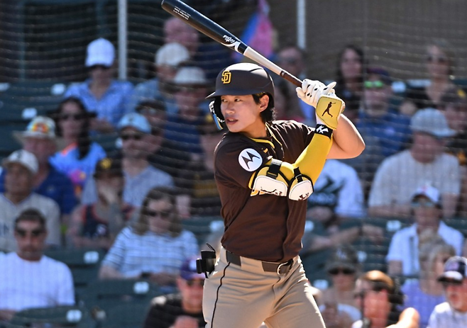 샌디에이고 파드리스 산하 트리플 A 엘패소 치와와스의 송성문. AFP연합뉴스