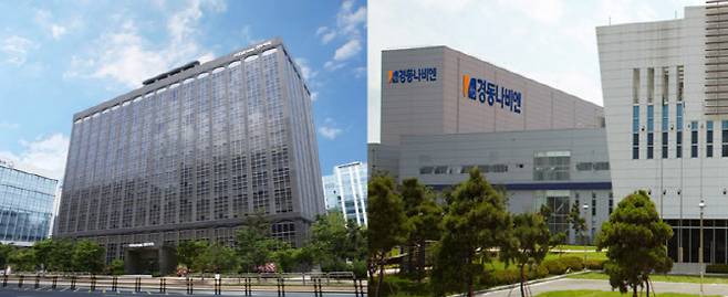 귀뚜라미홀딩스 본사(왼쪽)와 경기 평택의 경동나비엔 서탄공장 전경.(사진=각 사)