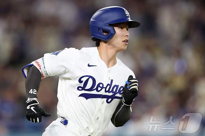 MLB 다저스 김혜성이 시즌 첫 홈런포를 가동했다.ⓒ AFP=뉴스1