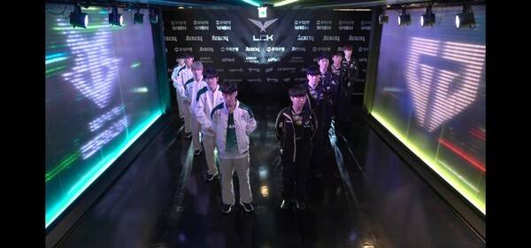 16일 서울 종로구 치지직 롤파크에서 열린 '2026 리그 오브 레전드 챔피언스 코리아(LCK)' 정규 시즌 1경기 1세트에서 젠지가 한진브리온을 상대로 1승을 먼저 챙겼다. (젠지 & 한진브리온 =1:0). /사진=네이버 치지직 라이브영상 캡처