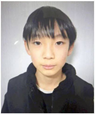 등굣길에 실종된 지 3주만에 시신으로 발견된 아다치 유키군. 교토부 경찰청 제공