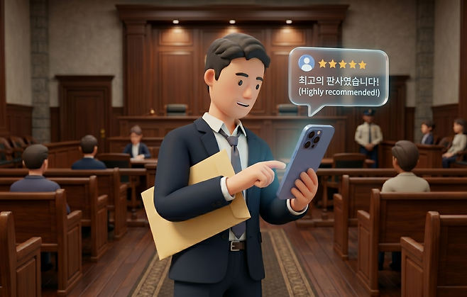 판사들의 신상과 판례를 공유하고 시민이 직접 별점과 리뷰를 남기는 ‘판사 맵’이 일본에 등장했다. 이 서비스는 출시 한 달 만에 방문자 수 3만 명을 기록하며 화제가 되고 있다. 제미나이 생성 이미지