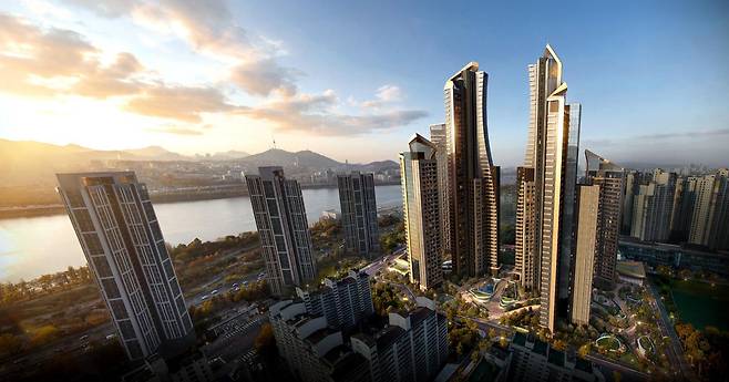 삼성물산이 신반포19·25차 재건축 조합원에 제안한 래미안 일루체라 조감도. 삼성물산 제공