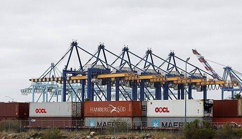 2026년 3월 10일 미국 캘리포니아주 롱비치에 있는 로스앤젤레스항에 있는 컨테이너들. 로이터연합뉴스