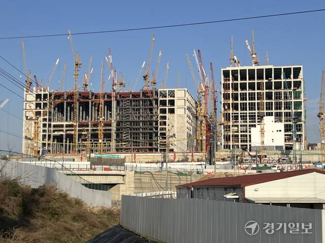 용인 반도체 클러스터 일반산업단지 공사현장. 박소민기자