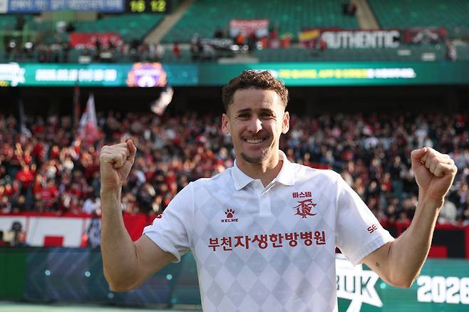 부천 갈레고는 2부용 선수라는 꼬리표를 떼어내고 올 시즌 K리그1서 7경기 4골 1도움으로 맹활약하고 있다. 사진제공│한국프로축구연맹