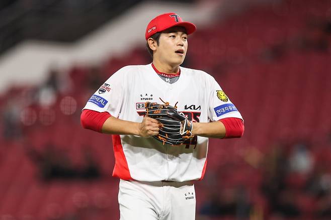 KIA 이태양은 1군서 투구하고 싶었던 간절한 마음을 담아 올해 위력적인 투구를 이어가고 있다. 사진제공｜KIA 타이거즈