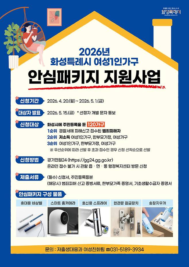 2026 화성시 안심패키지 지원사업 홍보 포스터. 사진제공 화성시