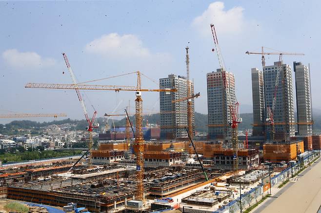아파트 건설현장. 사진은 특정 기사내용과 관련 없음. 대한경제DB
