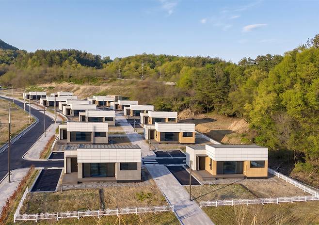 경북고령군에 준공된 모듈러 주택 단지 / 금강공업 제공