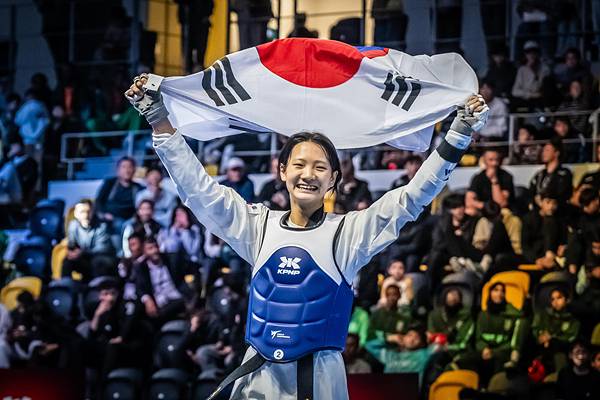 세계청소년태권도선수권대회에서 우승한 이시우 (WT 제공)