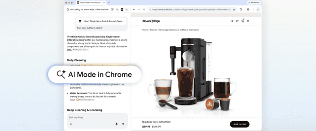구글이 크롬에 인공지능(AI) 기반 검색 기능을 통합해 웹 탐색 방식을 업그레이드했다. (사진=구글 홈페이지)