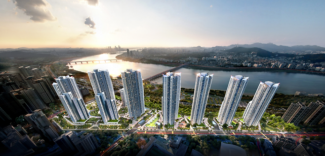 최고 48층 2056가구 규모로 탈바꿈하는 서울 서초구 잠원동 신반포2차 재건축 조감도. 서울시 제공