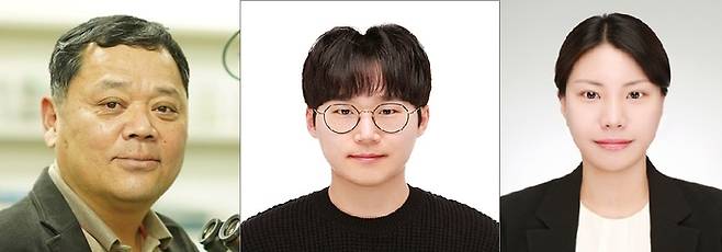 왼쪽부터 임근배 포스텍 교수, 이중호·윤가은 박사(공동 1저자)