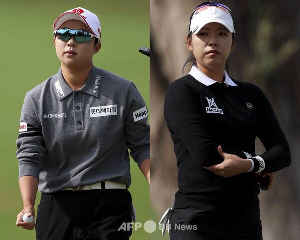 2026년 미국여자프로골프(LPGA) 투어 JM이글 LA 챔피언십 우승에 도전하는 김효주, 이미향 프로가 1라운드에서 경기하는 모습이다. 사진제공=ⓒAFPBBNews = News1 (사진을 무단으로 사용하지 마십시오.)