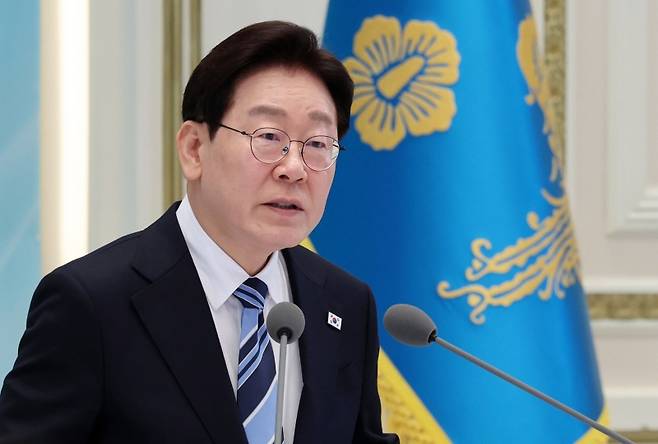 ▲ 이재명 대통령이 17일 청와대 영빈관에서 열린 공공기관 및 유관기관 업무보고에서 발언하고 있다 [연합뉴스]