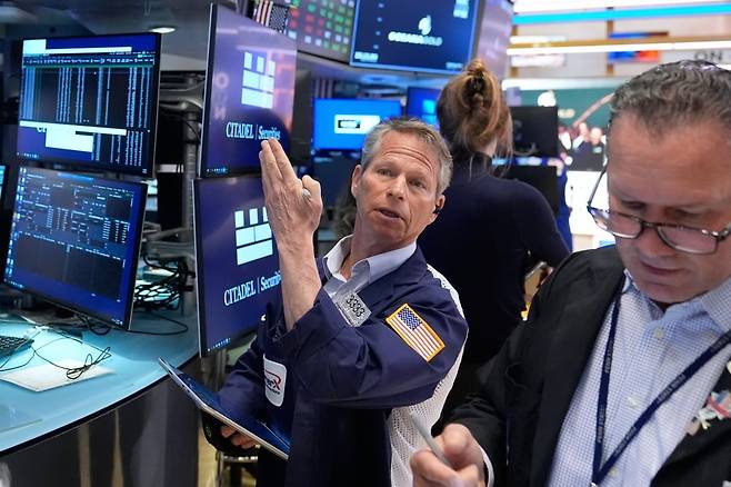 뉴욕증권거래소 트레이딩 플로어./사진=AP