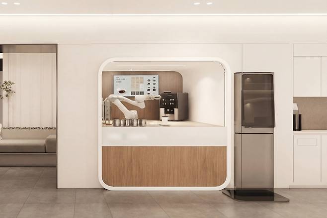 경기도 의정부에 위치한 모 브랜드 피부과 의원 내 설치된 로봇 커피 솔루션 [두산로보틱스]