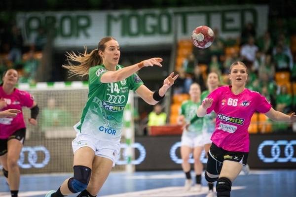 사진 2025/26 헝가리 여자 핸드볼 K&H 리그 교리 아우디와 알바 페헤르바르 경기 모습, 사진 출처=교리 아우디