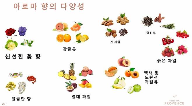 프로방스 로제 와인 아로마. 뱅드프랑스