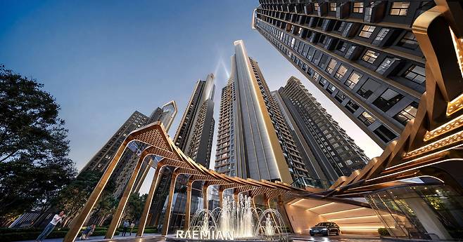 래미안 일루체라 단지 정면 투시도/제공=삼성물산