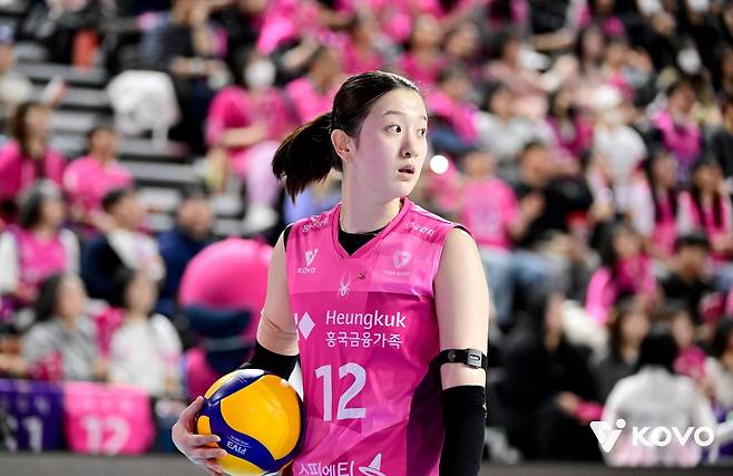 흥국생명의 미들 블로커 이다현 [한국배구연맹 제공. 재판매 및 DB 금지]