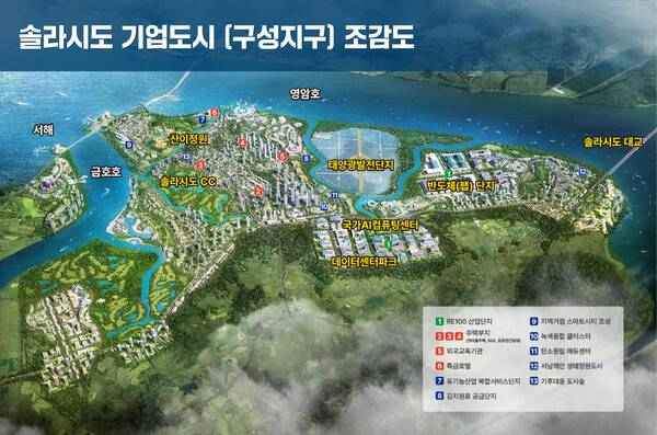 해남군 솔라시도 기업도시 조감도. 해남군 제공