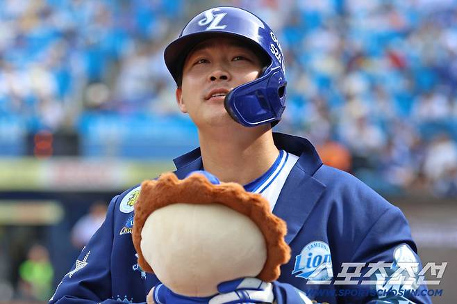 삼성 전병우가 결정적 스리런포를 쳤다. 사진제공=삼성 라이온즈