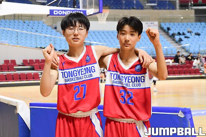 ▲통영스포츠클럽을 8강으로 이끈 원투펀치 이정후(좌)-서보형(우)