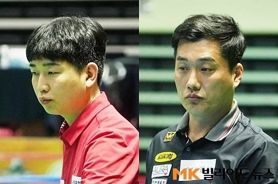 김민석(왼쪽)의 8강전 상대는 차명종이다.